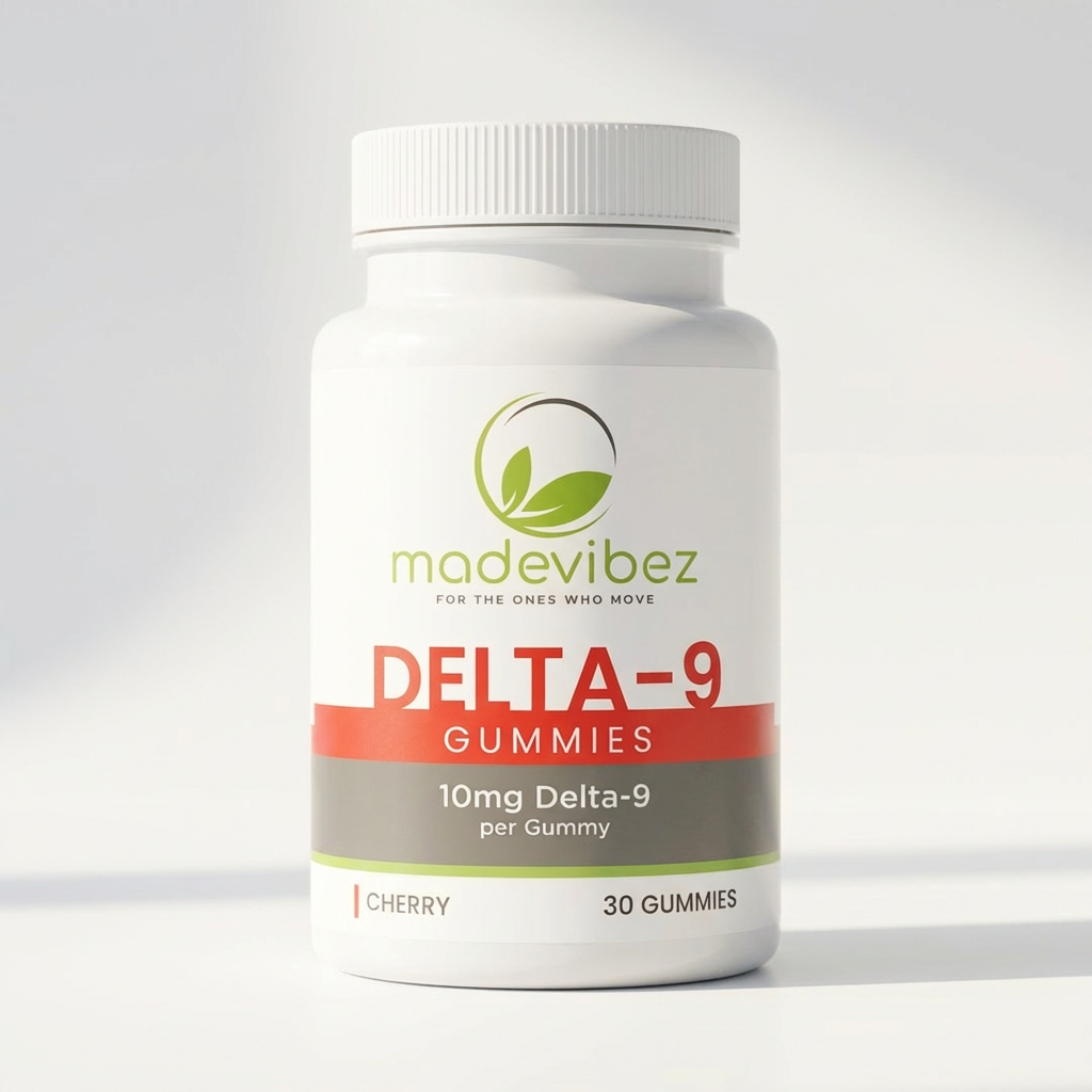 Delta‑9 Gummies 10MG — 30ct Bottle (Cherry)