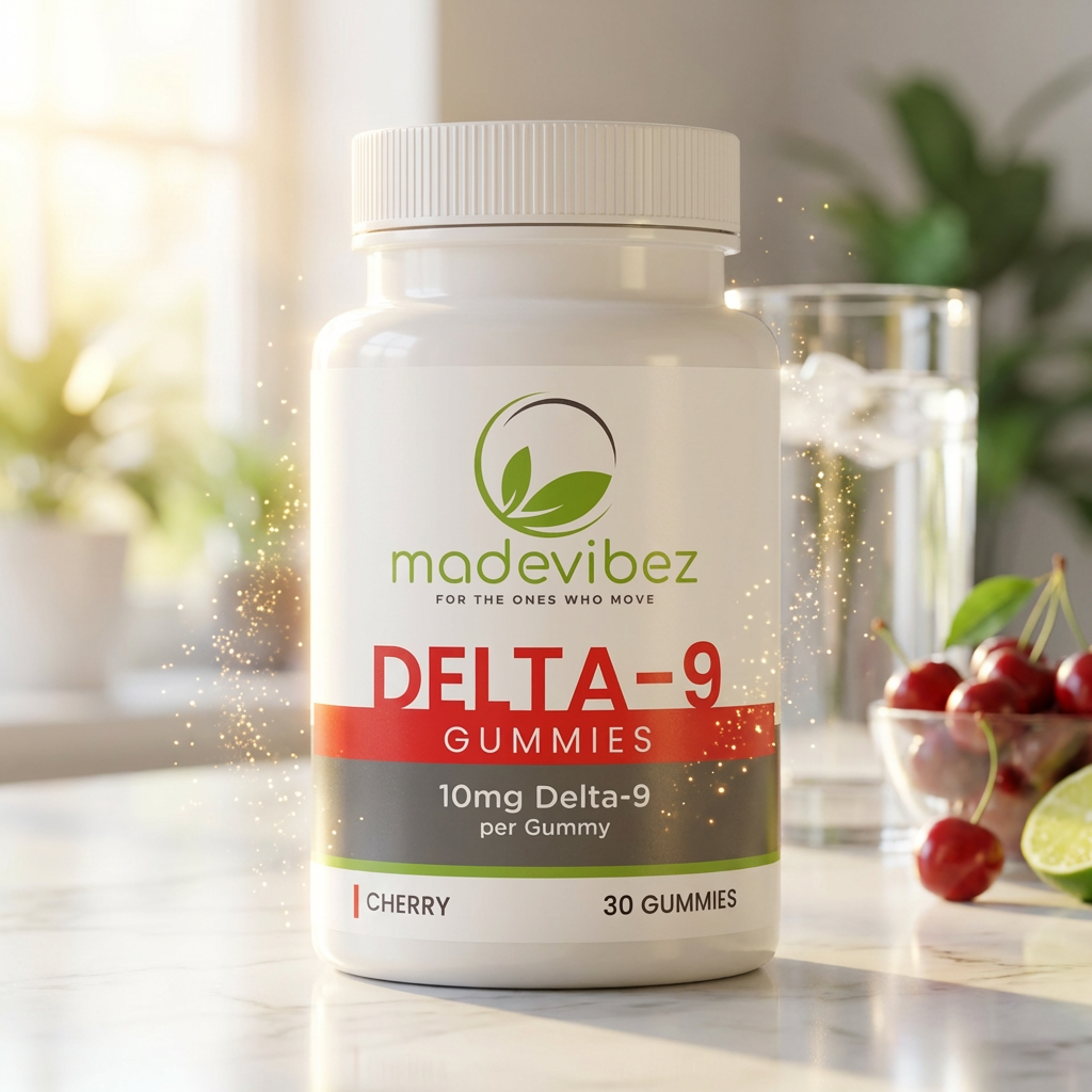 Delta‑9 Gummies 10MG — 30ct Bottle (Cherry)