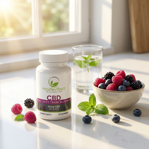 Full‑Spectrum CBD 25MG — 30ct Bottle (Mixed Berry)